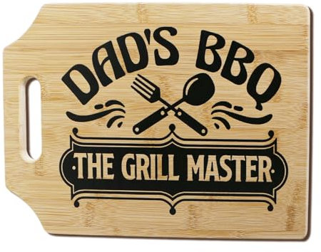 Tagliere in bambù con incisione personalizzata, regalo unico per papà e festa del papà, regalo da cucina, regalo per Natale e occasioni speciali