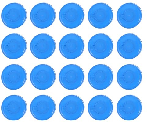 LIFKOME 20 Pièces Bouchons De Cruche D'eau Couvercles De Bouteilles D'eau Bouchon à Vis Pour Bouteille D'eau En Plastique Couvercles De Pichet D'eau Blue