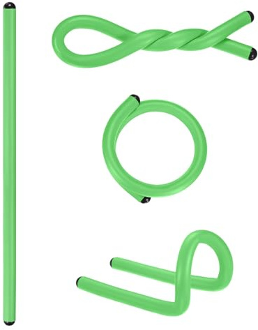 M METERXITY 4-Pack Twist Rubber Ties 17in, Green