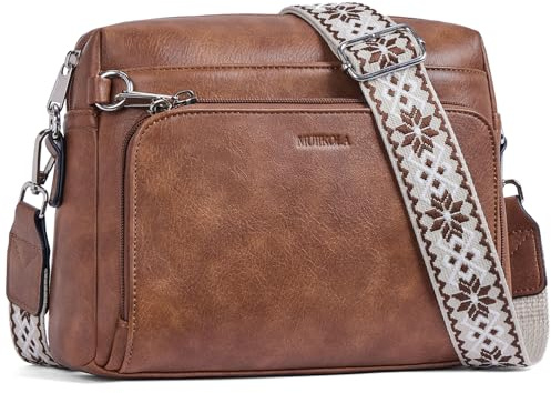 MUIIKOLA Umhängetasche Damen,Crossbody Bag Damen Klein，Damen-umhängetaschen Veganes Leder, Umhängetaschen Damen mit Verstelbaar Schultergurt