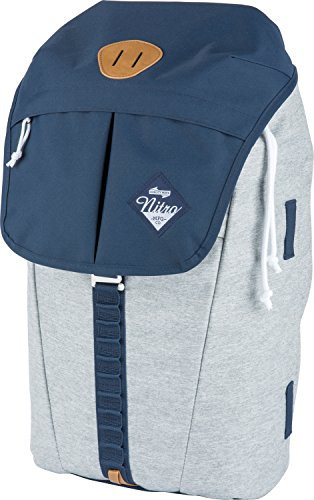 Nitro Cypress sportiver Daypack Rucksack für Uni & Freizeit, Streetpack mit gepolstertem 15“ Wide Laptopfach & Seesacktunnelverschluss, Überschlagdeckel, Morning Mist, 28 L