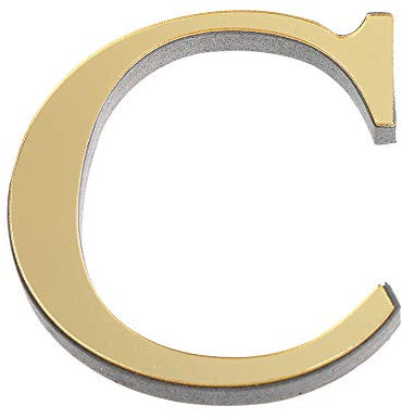 ABC Wandaufkleber 26 Gold Alphabet Wandtattoo 3D Spiegel Wandsticker, Kreativ Spiegel Buchstaben Aufkleber, DIY selbstklebende Schlafzimmer Wohnzimmer Kinderzimmer Colorful (C)