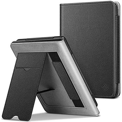 Fintie Hülle für Tolino Page 2 - Kickstand Schutzhülle mit Kartenfach Handschlaufe und Auto Sleep/Wake Funktion für Tolino Page 2 2019 eReader, Schwarz