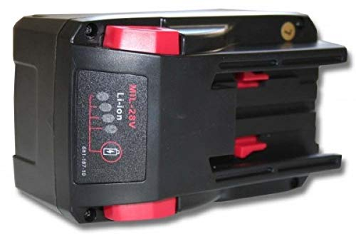 Akku für Milwaukee M28, HD28, V28, wie 48-11-2830, Li-2-28V, Li28M, M28, M28 BX, MC28, 6.000 mAh (3 Ah)