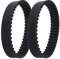 2 x HTD225-5M 914592 Cinghia di trasmissione per piallatrice in gomma, 45 denti, cinghia dentata ad anello chiuso, compatibile con KW750 X40505