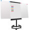 S SIENOC mobile Flipchart Whiteboard Magnetwand mit Alurahmen Magnetisch Whiteboard und Magnettafel Weiß lackiert WhiteBoard + Ständer Einstellbar drehbar