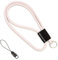 stylected Schlüsselband lang als Schlüsselanhänger (45cm) - Band mit Ring für Schlüssel, Ausweis, Handy, Kamera - Lanyard für Herren, Damen & Kinder (Hellrosa)