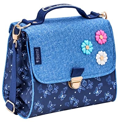 Belmil Premium Petite Kindergarten Schultertaschen für Mädchen (Sapphire)