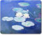 Mouse Mat with Art Design, Famous Painting Blue, Gel Mouse Pad for PC, Computer and Laptop, Rubber Base Medium Size 240 x 200 mm Waterproof Smooth Surface Flower Flroal (Water Lilies by Claude Monet)