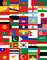 Nation Asien 50 Sticker Alle Länderflaggen Aufkleber AS (20x12)