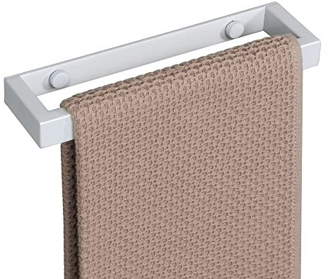 SAYAYO Portasciugamani Autoadesivo Porta Asciugamano Bagno Porta Asciugamani Bidet Bianco da Parete, SUS304 Acciaio inossidabile 20CM, EGJF020-W