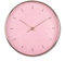 K&L Wall Art Rosa Gold Wanduhr ohne Tickgeräusche Rosegold Wanduhren modern Wohnzimmer Deko Ø 25cm für Mädchen lautloses Quarz Uhrwerk (Rosa Roségold Optik)
