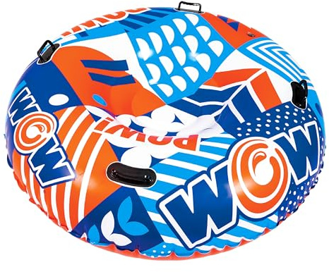 Wow Sports POW Snow Tube, Snow Sled for Kids, Inflatable Snow Tubes for Sledding Heavy Duty, Kids Sled Snow Toys