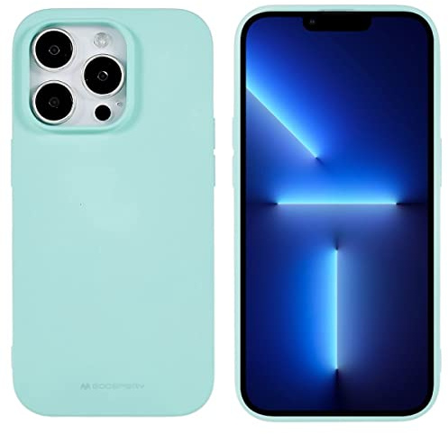 CoverKingz Silikonhülle kompatibel mit iPhone 14 Pro - Silikon Handyhülle Softcase dünn - Schutzhülle Slim Cover Matt Mintgrün