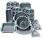 To Encounter 27 in 1 Backset – 10 Silikon-Backformen, Kuchenformen, Backblech, Donut-Pfanne, Muffinform Mit Messbechern Und Löffeln