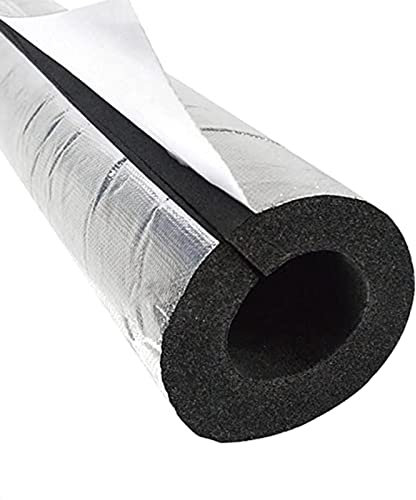 Dämmung Rohre Aluminiumfolie Schaumstoffschlauch, für rohrisolierung im erdreich, Frostschutz Feuer, Innendurchmesser 22/27/34/43/48/60/76/89/110mm, Siegel selbstkleben ( Size : 22MMX10MMX90CM )
