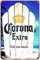 Metallschild Retro Corona Finds Your Beach extra Schild Wand 20,3 x 30,5 cm Dekoration Zuhause Restaurant Bar Höhle Outdoor Vintage Blechschild Dekoration Poster