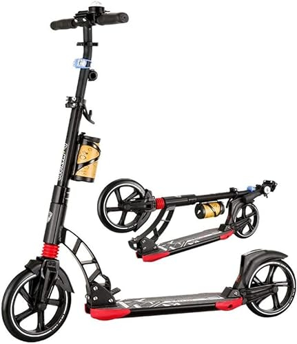 Mobilitätsroller, Roller für Erwachsene, 2-Rad-Roller, geeignet für Jugendliche, Erwachsene Jungen und Mädchen, Faltbarer Leichter Einzelpedal-Roller, Rutschfester Tretro