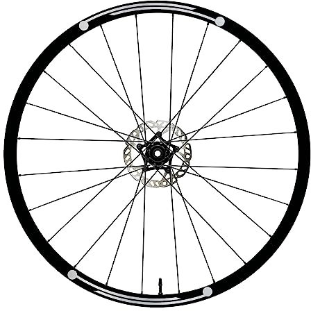 DualColorStampe Aufkleber Felgen MTB 26 Zoll - 27,5 Zoll - 28-29 Zoll Fahrrad MTB Bike Sticker Felgen MTB COD. B0071 (26 Zoll, Silber 90)