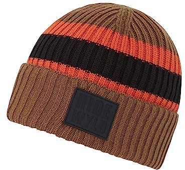 Ziener Herren Indri Mütze/warm, gestrickt, dreifarbig, Wood, S