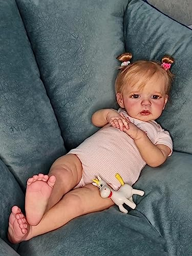 Anano Bambole Reborn In Silicone Morbido Femmina 60cm Bambole Che Sembrano Vere Occhi Aperti - Bambole Reborn Neonato Realistica Femmine Giocattolos Bambolotti Realistici