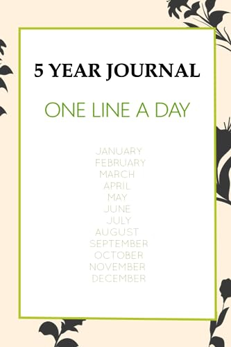 5 YEAR JOURNAL: ONE LINE A DAY ,CANVAS