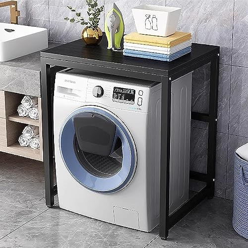 Lavatrice Scaffale Tamburo Lavastoviglie Ripiano di Stoccaggio Mobile A Colonna per Lavatrice E Asciugatrice, Livelli Asciugatrice Superiore Impilabile Rack per Bagno, Cucina, Balcone D