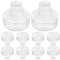 BESTonZON Lot de 10 bouchons de bouteille de vin en verre en forme de T - Réutilisables - Pour bouteilles de vin, de bière, bricolage