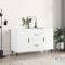 FENLAX Sideboard Kommode Buffetschrank Freistehender Akzentschrank Modernes Sideboard Mit Viel Stauraum Standschrank 100x36x60 cm Weiß