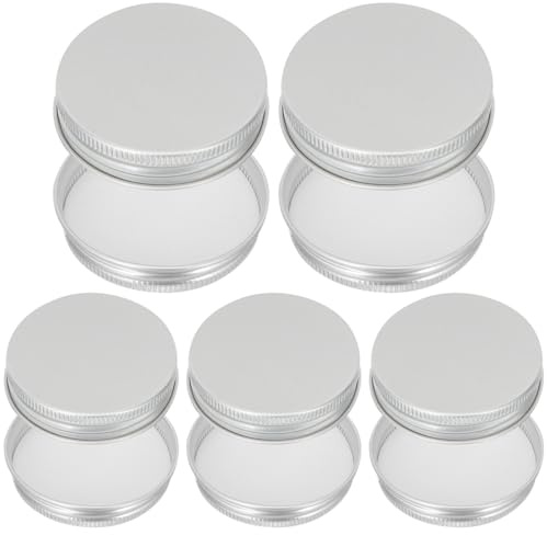 PRETYZOOM 50Mm Aluminium Screw on Jar Lids 5.50Cm Small Replacement Bottle Caps for Juice Cups Jars and Small Bottles Leak Resistant Threaded Sealing Covers for Daily Storage