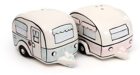 Puckator Home is Where You Park It Caravan Ceramic Salt & Pepper Set