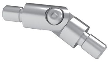 Sellon24® Connettore in acciaio inox regolabile per tubi 12,0 x 1,5 mm, per ringhiera, arco rotondo, regolabile, tubo rotondo in acciaio inox, raccordo V2A