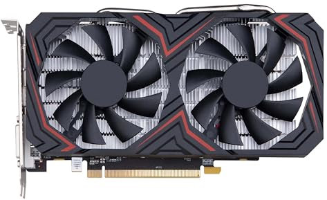 SIMPLETEK - RX 580 8GB GDDR5 | Scheda Video Gaming Editing 256-bit DP DVI HDMI | Doppia Ventola | 1 x 6 Pin