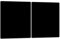 DarHaus Plaque de recouvrement, 2 x 40 x 52 cm, en verre, pour cuisinières électrique, à induction ; convient comme décoration, protection anti-éclaboussures ou planche à découper, Noire