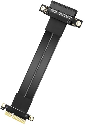 SinLoon PCIe 3.0 X4 Verlängerungskabel, PCI-E 4X Stecker auf Buchse, Riser-Kabel, 20 cm (180 Grad)