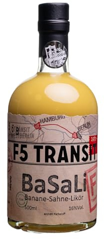 Banane-Sahne Likör BaSaLi 0.5l (16% Vol) No. 5568 | F5 Transit | Cremig-fruchtiger Bananenlikör | intensiver Bananengeschmack | Schwechower Brennerei (1229)