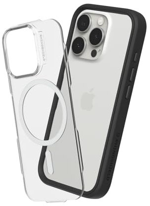 RhinoShield Modulare Case kompatibel mit MagSafe für [iPhone 16 Pro] | Mod NX - Überragender Magnet, Individuell anpassbare, strapazierfähige Schutzhülle 3.5M / 11ft Fallschutz - Schwarz