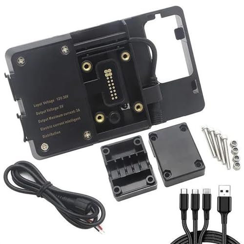 LORSKRD Motorrad Halterung GPS Halter Motorrad Handy-Navigation Lenker Halterung Unterstützung 12MM Für R1250GS Für R1200GS LC Für ADV Für Abenteuer(Navigation Bracket)