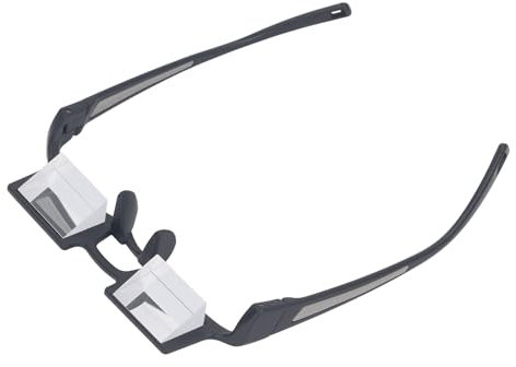 Lazy Glasses, 90° Laying Down Glasses, Horizontal View Prism Glasses for Laying Down Reading, Watching TV with Glass or Reading Glass