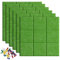 Uoisaiko Große Filz Pinnwand Selbstklebend mit 30 Pinnnadeln, 6 Stück 30x30cm Filzboard Memotafeln Memo Boards Bulletin Board Wanddekoration für Büro Küche, Fotos Memos