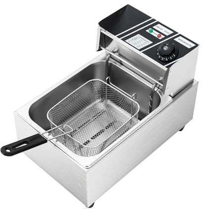 Friteuse à huile - Friteuse commerciale - Grande pièce - Friteuse électrique en acier inoxydable - Cuisine professionnelle - Zones froides - Friteuse à huile professionnelle - En acier inoxydable -
