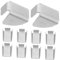 Angoily 20 Stücke Metall Für Regale Schrank Clip Für Büro Hause Heavy Duty Unterstützung Pegs Unterstützt Holz Sperrholz Spanplatten
