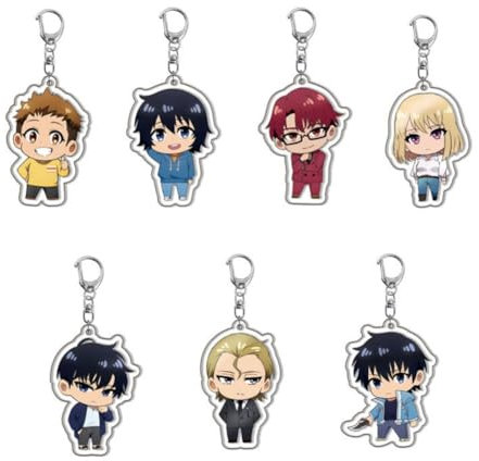 Solo Level Porte-clés Sung Jin Woo Acrylique Clé Pendentif Cha Hae-in Chibi Figurine Porte-clés Décor De Sac Accessoires 7pcs