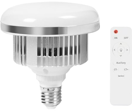 Uhidka 85W LED-Lichtbirne Energiesparende E27-Fassung Fernbedienungs-Birne für Fotostudio zu Hause