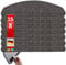 etm Original Stufenmatten Treppen-Teppich 15er Spar Set 20 Farben und 20 Modelle zur Auswahl Halbrund, 65 x 23,5 cm Anthrazit Alto