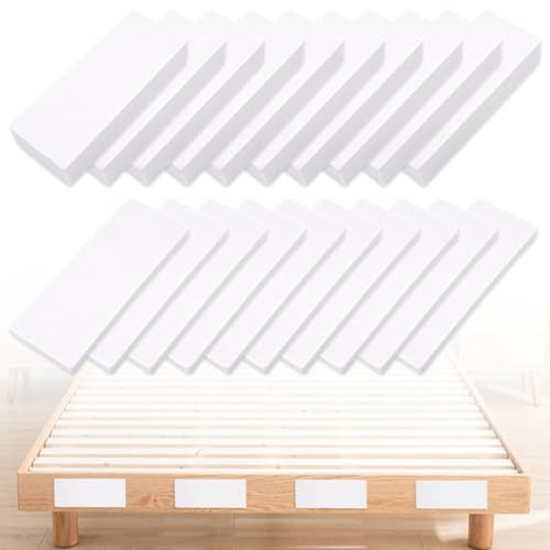 TESSTSY 20 Stück Abstandhalter aus EVA-Schaum für Wände, EVA-Schaumstoff, Wandabstandhalter, selbstklebend, Wandschutz, für Bett, Sofa, Schrank (weiß)