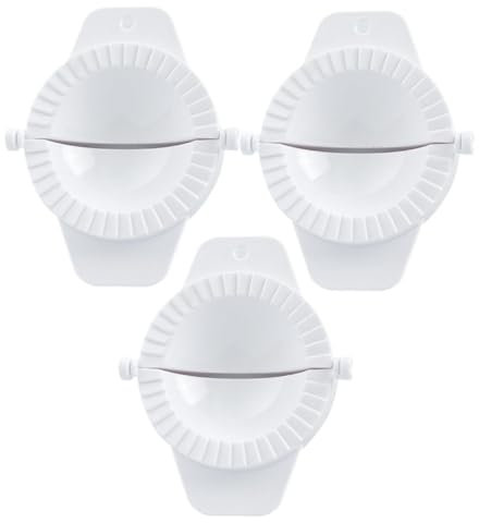 MOTHNUR Molde para Hacer Dumplings Prensador de Masa Manual Herramienta de Cocina Antideslizante Portátil para Empanadillas para de Usar 3 Piezas