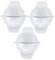 MOTHNUR Molde para Hacer Dumplings Prensador de Masa Manual Herramienta de Cocina Antideslizante Portátil para Empanadillas para de Usar 3 Piezas