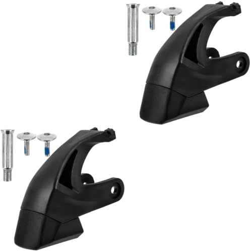 Alasum Inliner Bremse Universal 2 Stück, Gummi Inline Skate Bremsklotz für Sichere Stopps, K2 Bremsstopper Ersatzteil für Outdoor Straßen, Inklusive Schrauben, Schwarz