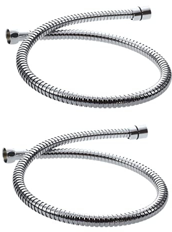 Uikdjgu 2X Flexible en acier inoxydable de 80 cm de douche d'eau de salle de bain